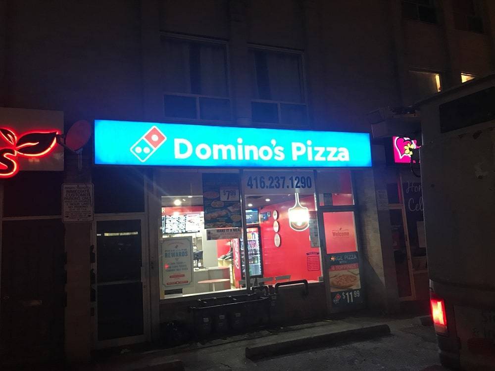 LED Storefront Signage for Domino's Pizza