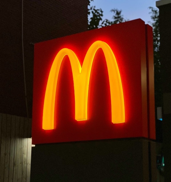 Illuminated LED Pylon Signs for McDonald's in Brampton