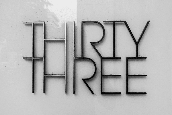 Metal Lobby Signs for Thirty Three in Brampton