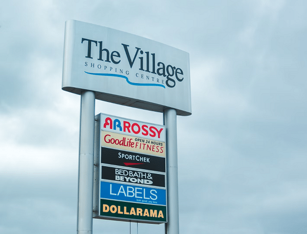 Custom Property Pylon Signs The Village Shopping Centre