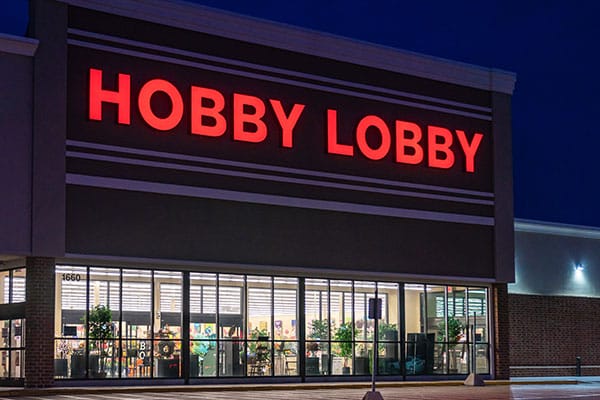 Exterior Channel Letter LED Sign for Hobby Lobby