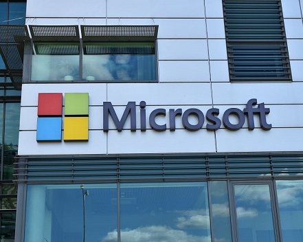 Custom Building Sign for Microsoft in Brampton