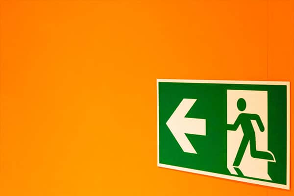 Emergency Exit Wayfinding Signs for Offices