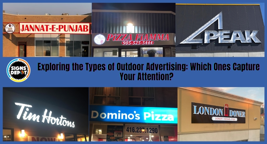 outdoor signs in Toronto