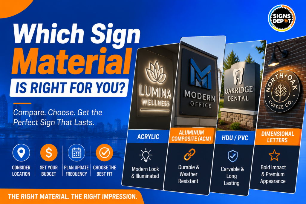 which sign mater ial is beter for your busines?