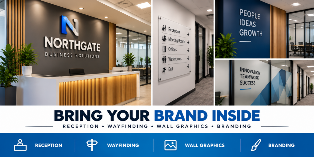 Branded Office Interiors and Wayfinding