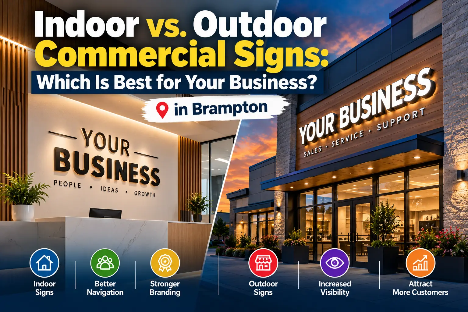 Indoor vs. Outdoor Commercial Signs