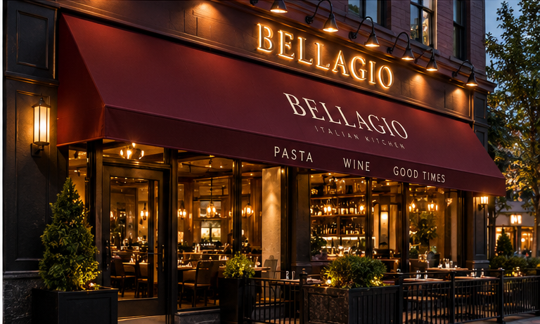 commercial awning designs